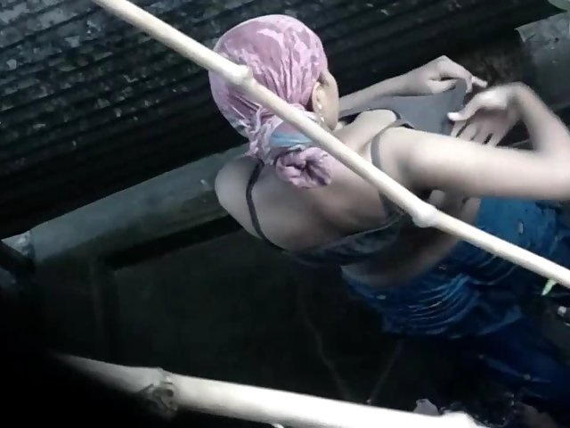 Indian Girl Dressing Up After Shower