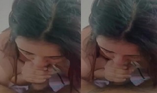 Sexy Girl Giving Blowjob Riding on Dick