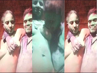 Desi Wife Milky Boobs Sucking