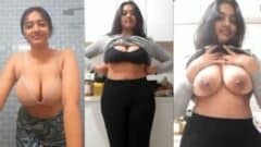 Beautiful Girlfriend Doggy Style Fuck and Nude Booby Show