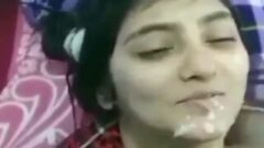 Boyfriend Cumshot on His Girlfriend’s Face