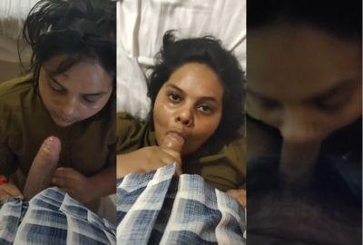 Deep blowjob MMS of a chubby girl from a hotel room